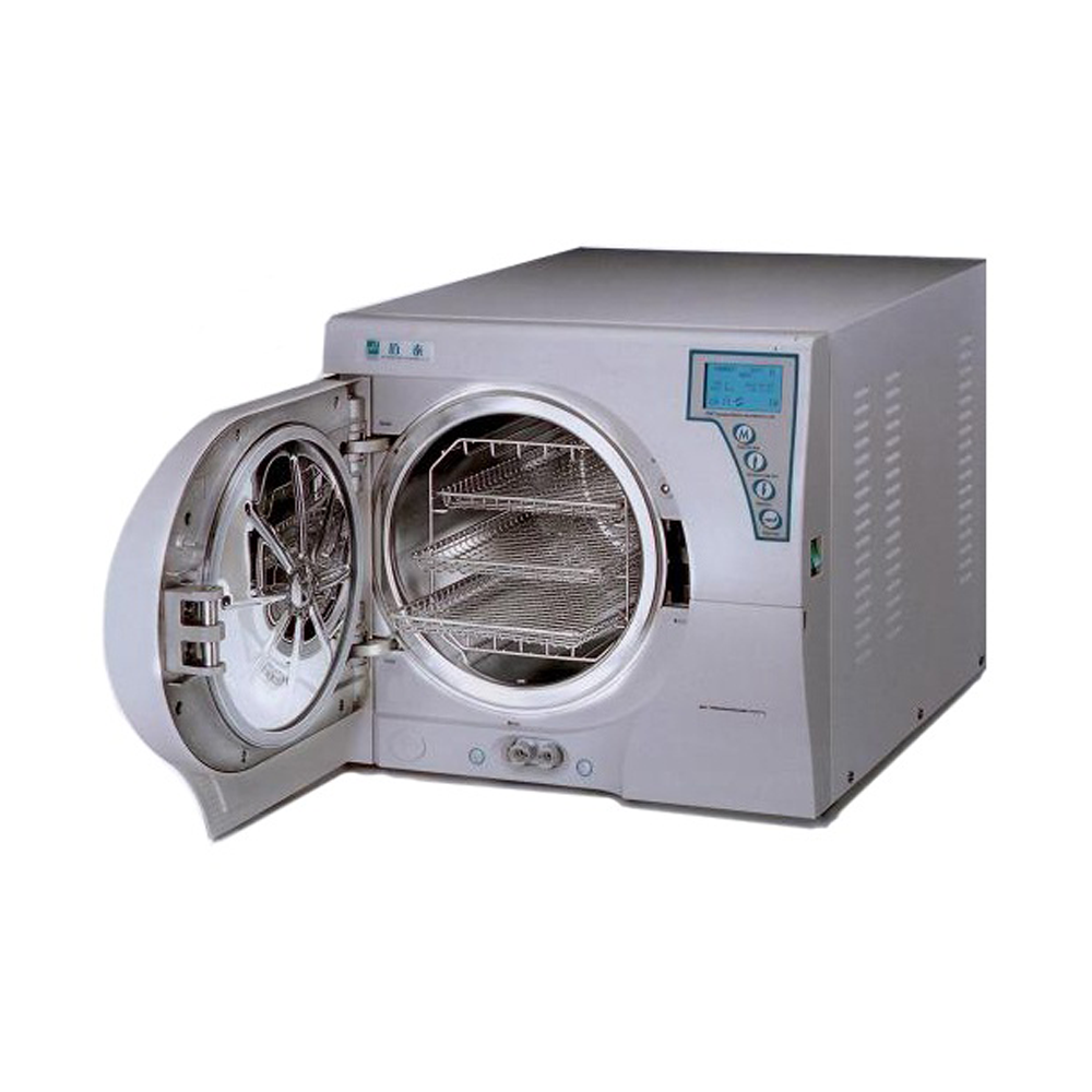 BTD17-A tabletop dental autoclave, sterilizers from P&T Medical. Class B sterilisation for all types of instruments and materials, including all wrapped (single and double layer) or unwrapped products