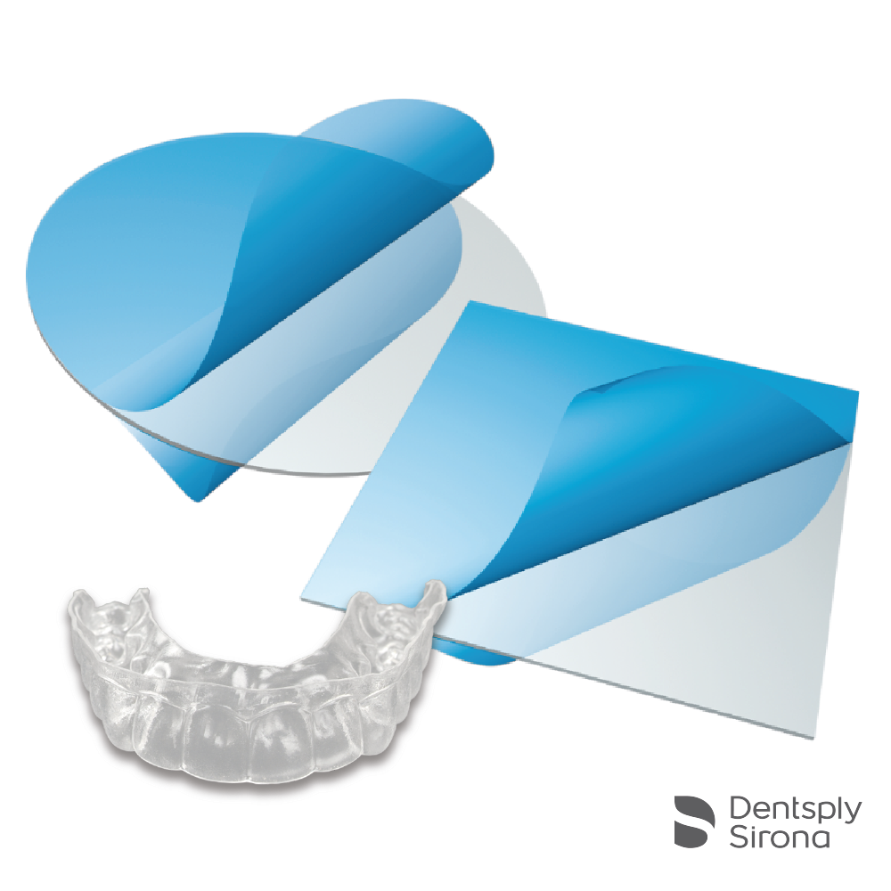 Densply Sirona Essix A+ Plastic thermoformed to fabricate intra-oral snoring orthodontics appliances