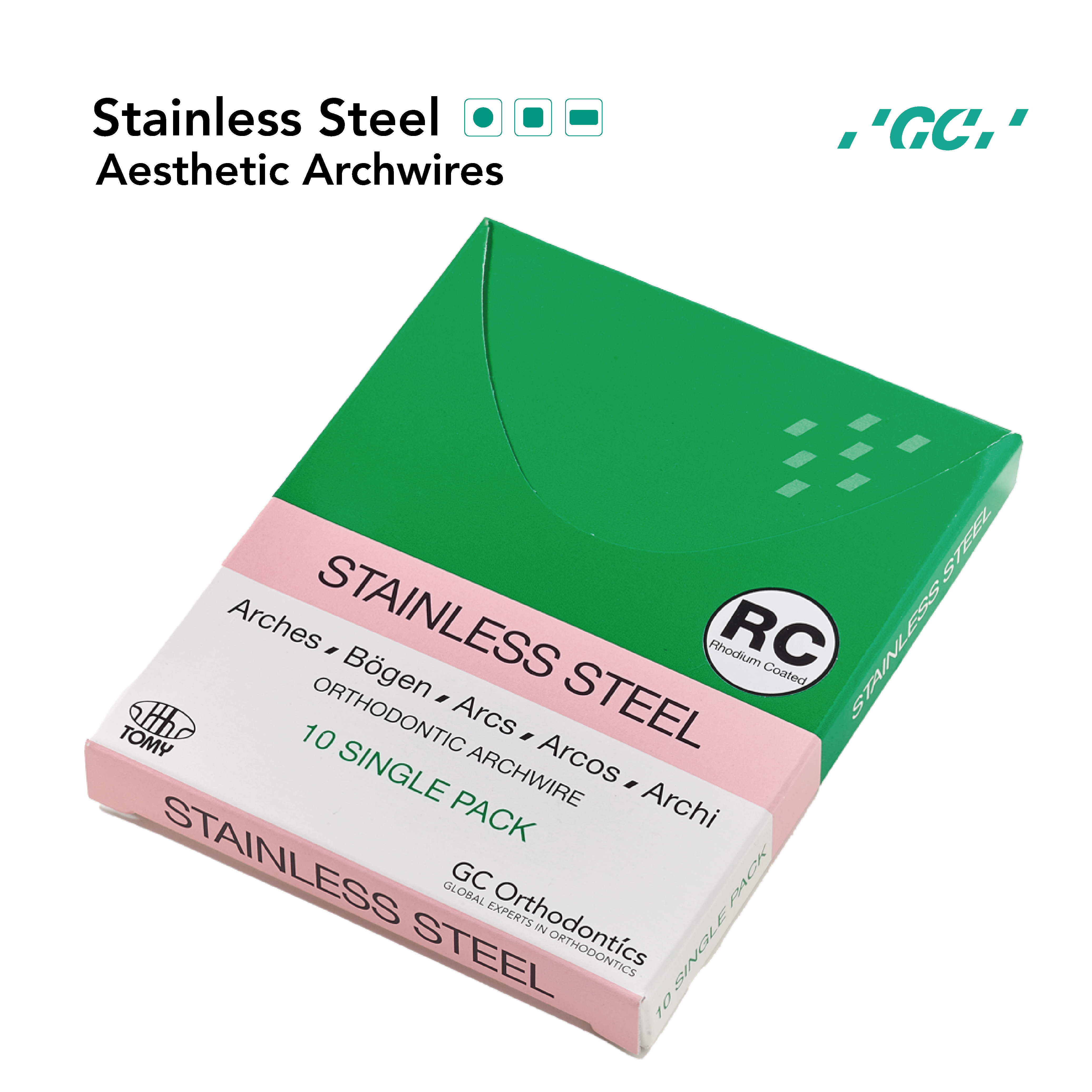 Aesthetic Archwires - INITOALLOY, BIO-ACTIVE, Stainless Steel - 2