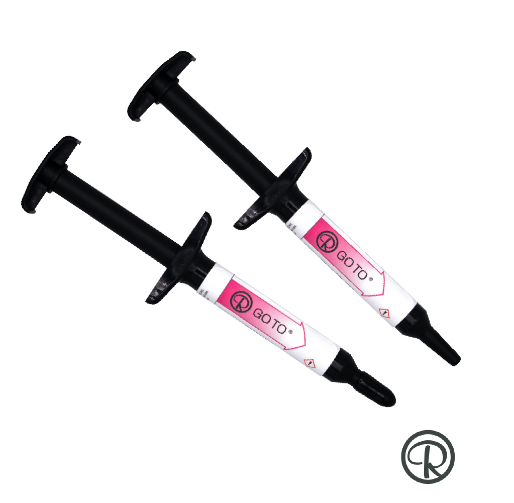 Reliance GoTo Color Change Light Cure Bracket Adhesive 4g in Push Syringe pink orthodontic bracket adhesive Savaria-Dent