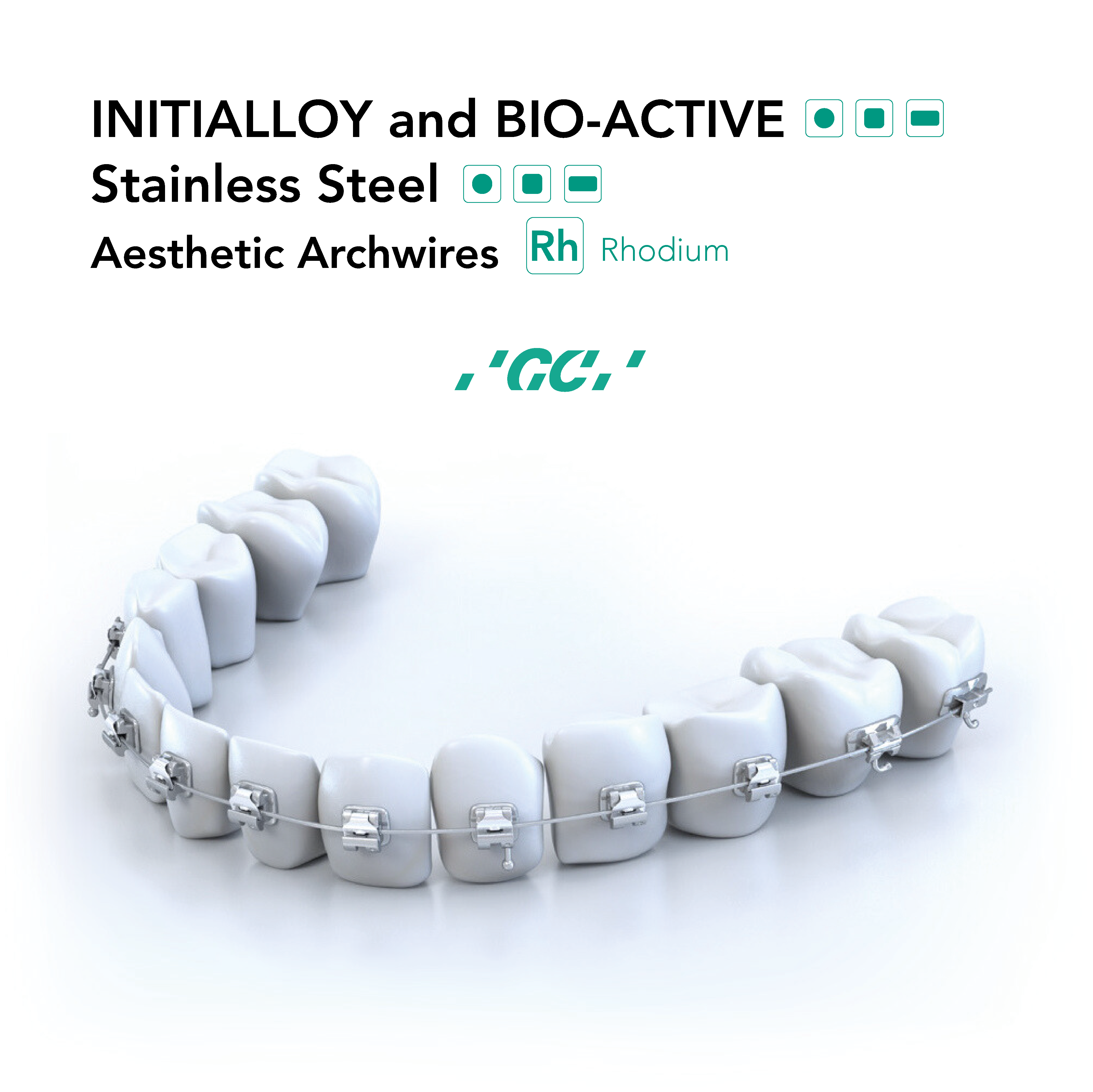 Aesthetic Archwires - INITOALLOY, BIO-ACTIVE, Stainless Steel - 3