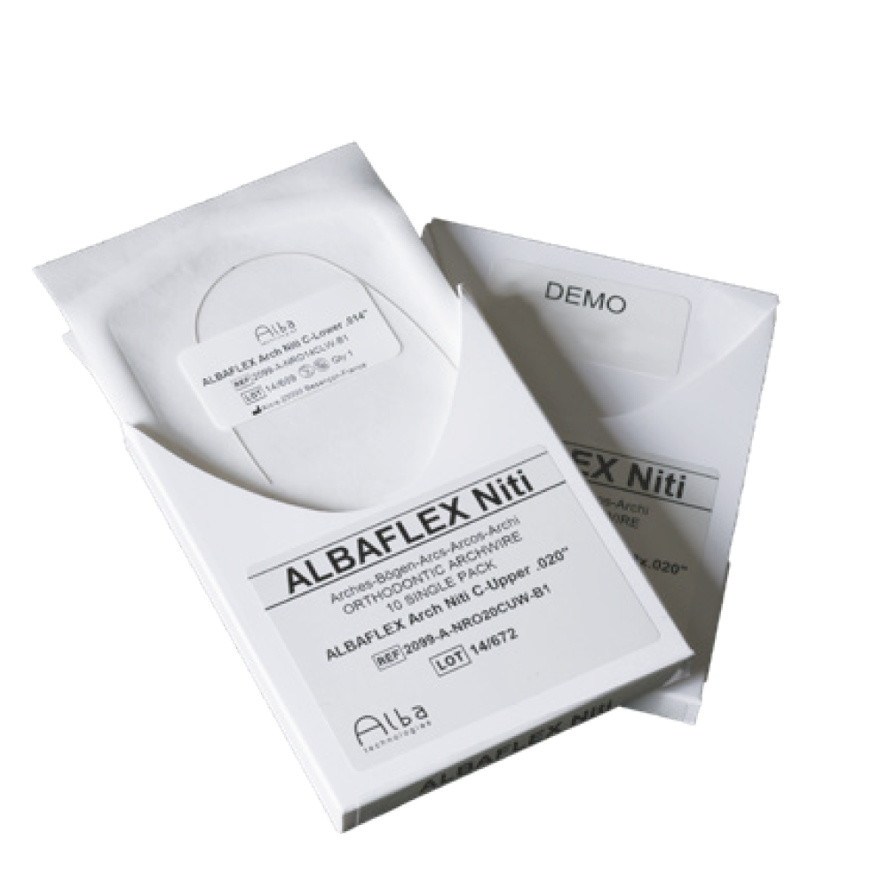 Aesthetic Archwire  Albaflex Ivory colored orthodontic archwire GC Orthodontic, Savaria-Dent