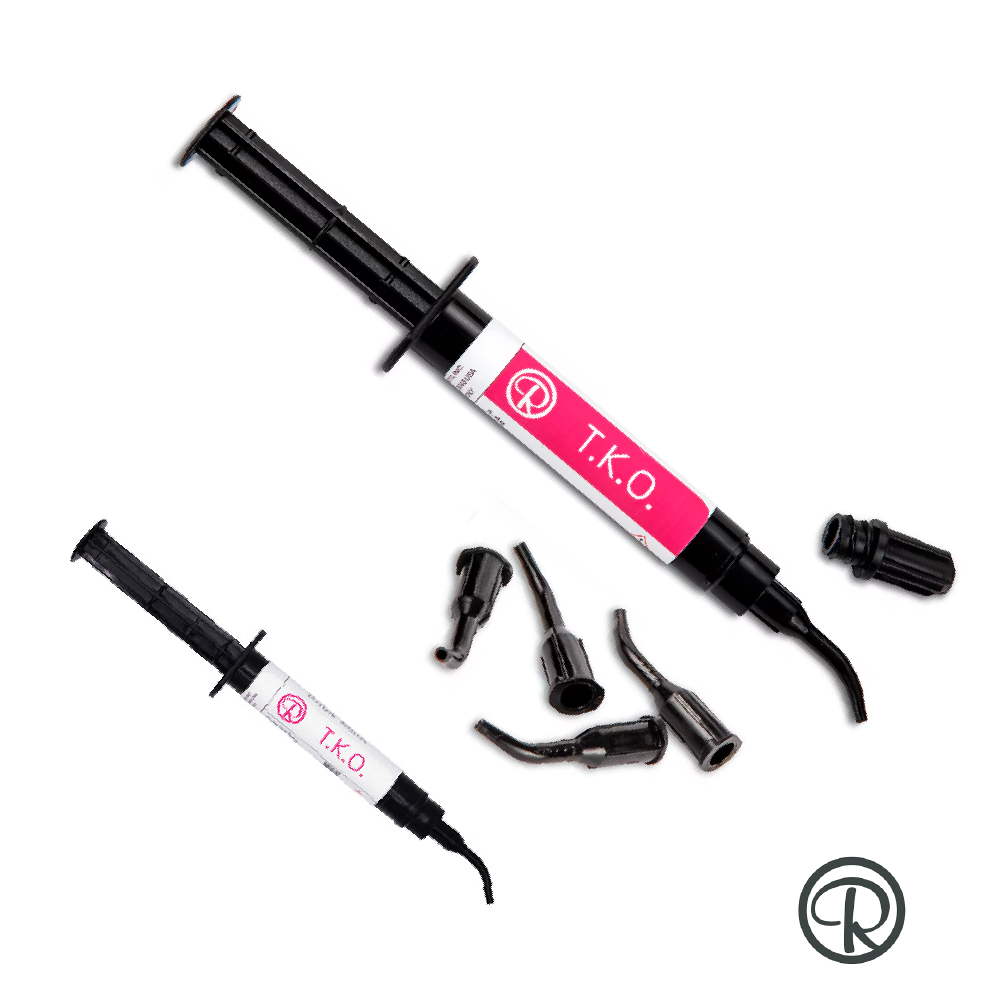 Reliance TKO, Composite Bite Turbo Gel: Quick light cure acrylic repair, Needle tip dispensing for accurate, Used in both lab and chairside settings